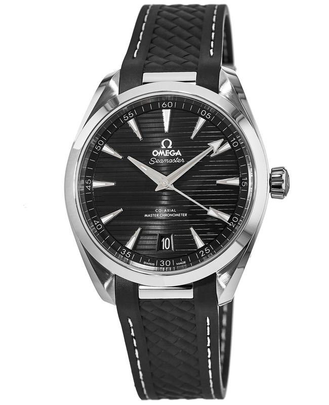 Omega Seamaster Aqua Terra 150m Master Co-Axial Black Dial Rubber Strap  Men’s Watch 220.12.41.21.01.001 220.12.41.21.01.001