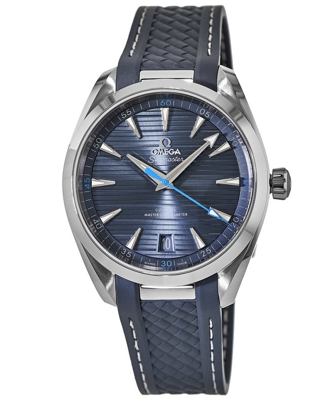 Omega Seamaster Aqua Terra 150m Master Co-Axial Blue Dial Rubber Strap Men’s Watch 220.12.41.21.03.002 220.12.41.21.03.002