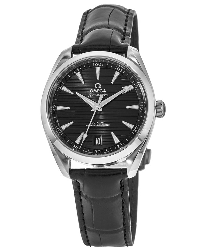 Omega Seamaster Aqua Terra 150m Master Co-Axial Black Dial Black Leather Strap Men’s Watch 220.13.41.21.01.001 220.13.41.21.01.001