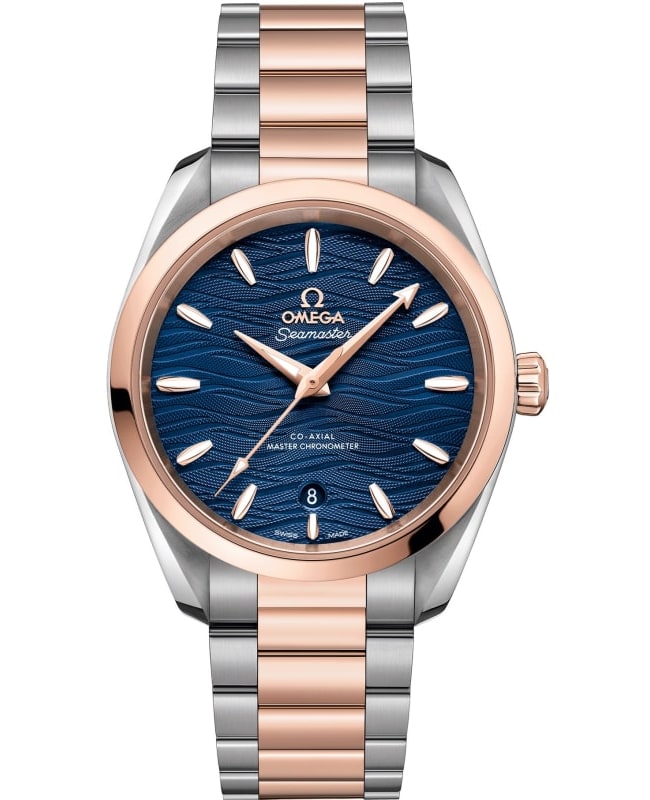 Omega Seamaster Aqua Terra 150m Master Co-Axial Blue Dial Steel and Rose Gold Men’s Watch 220.20.38.20.03.001 220.20.38.20.03.001