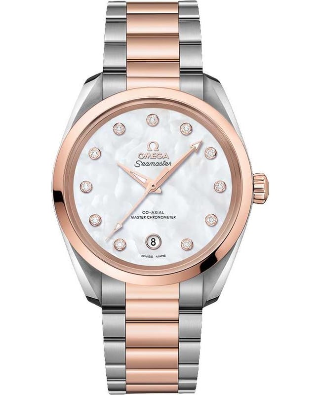 Omega Seamaster Aqua Terra 150m Master Co-Axial Chronometer 38 MM Rose Gold and Stainless Steel Women’s Watch 220.20.38.20.55.001 220.20.38.20.55.001