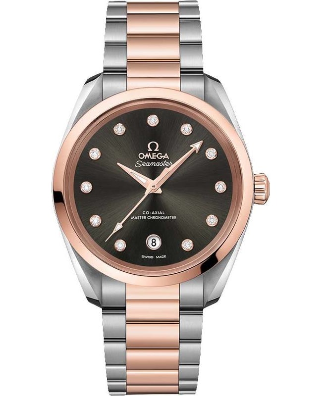 Omega Seamaster Aqua Terra 150m Master Co-Axial Chronometer 38 MM Rose Gold and Stainless Steel Women’s Watch 220.20.38.20.56.001 220.20.38.20.56.001