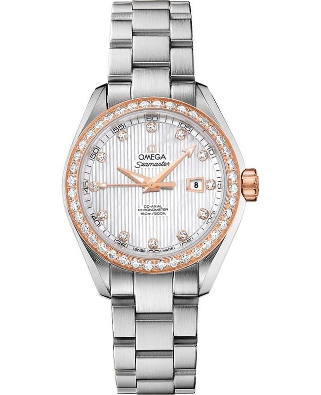 Omega Seamaster Aqua Terra Diamond Bezel Women’s Watch 231.25.34.20.55.003 231.25.34.20.55.003