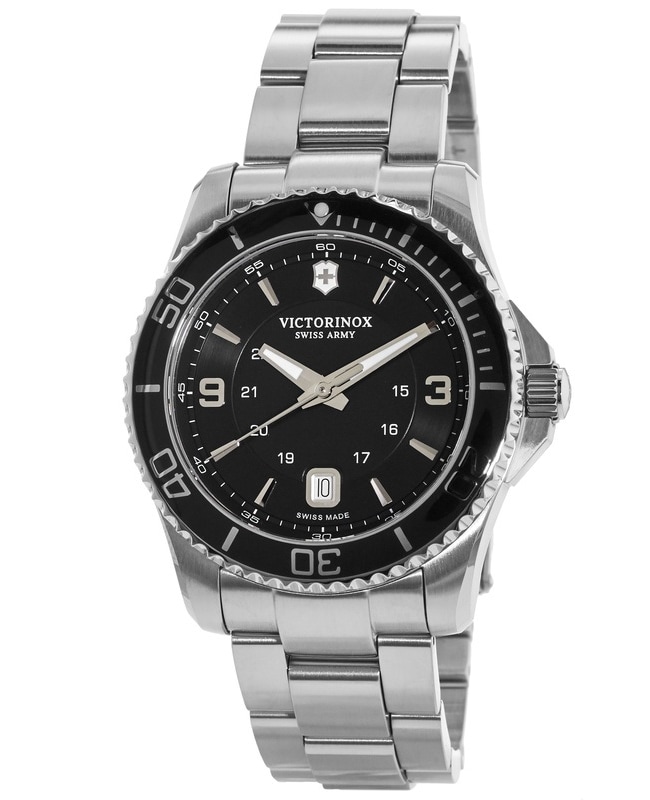 Oogverblindend prachtig correct Victorinox Swiss Army Maverick Black Dial Steel Men's Watch 241697 |  WatchMaxx.com