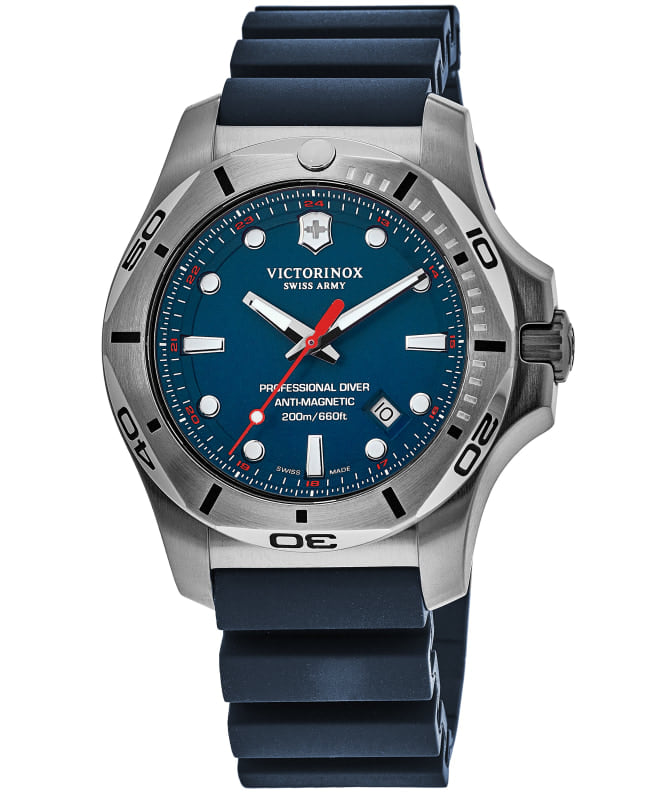 Victorinox Swiss Army I.N.O.X. Professional Diver Blue Dial Rubber Strap Men’s Watch 241734.1 241734.1