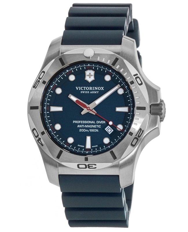 Victorinox Swiss Army I.N.O.X. Professional Diver Blue Dial Rubber Strap Men’s Watch 241734 241734