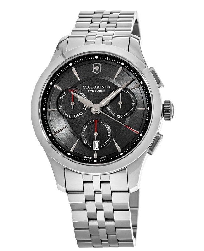 Victorinox Swiss Army Alliance Chronograph Black Dial Steel Men’s Watch 241745.1 241745.1