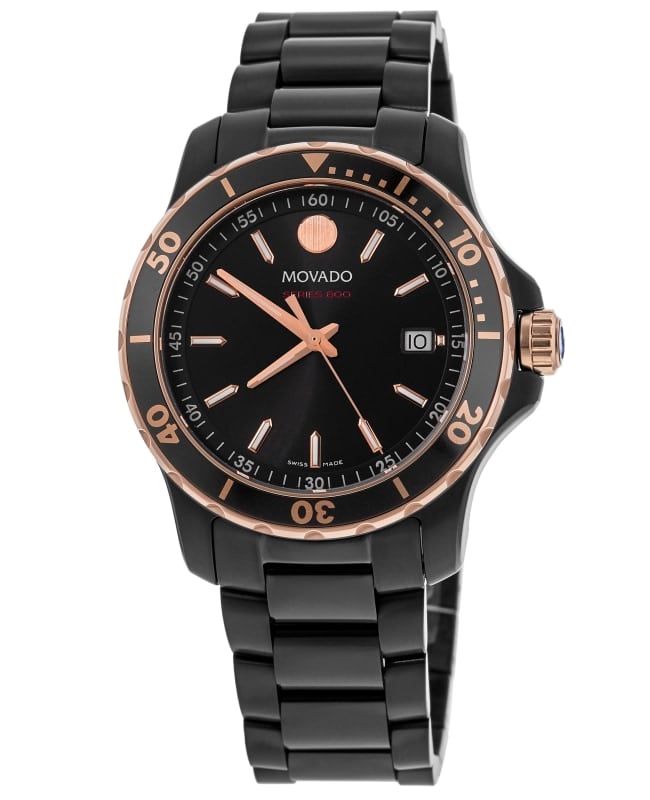 Movado Series 800 40mm Black Dial Stainless Steel Men's Watch 2600162