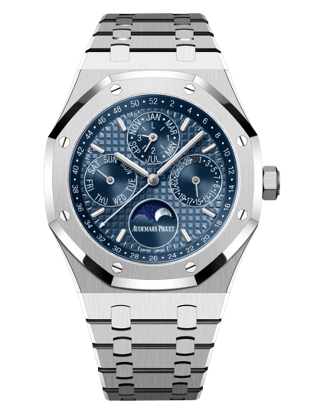 Audemars Piguet Royal Oak Perpetual Calendar Blue Dial Stainless Steel Men's Watch 26574ST.OO.1220ST.03