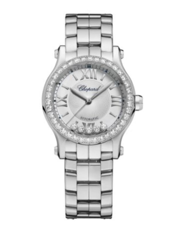 Chopard Happy Sport Silver Dial Steel Women's Watch 278573-3014