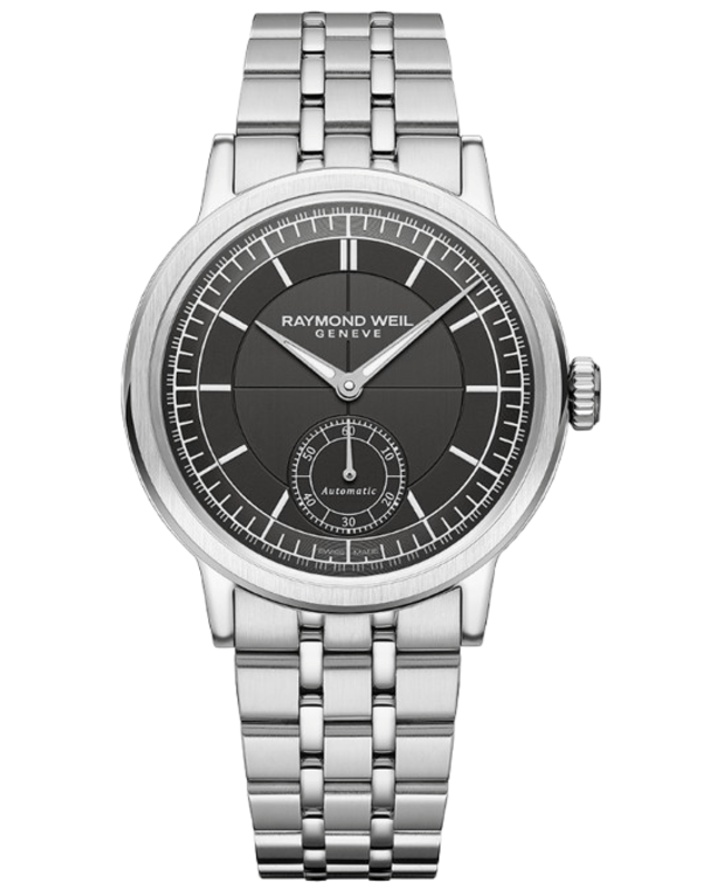 Raymond Weil Millesime Automatic Black Dial Steel Men's Watch 2930-ST-60001