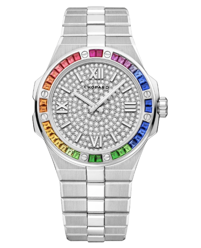 Chopard Alpine Eagle Large Automatic Diamond Dial Sapphire Bezel 18K White Gold Mens Watch 2953631006 2953631006 Chopard Alpine Eagle Large Automatic Diamond Dial Sapphire Bezel 18K White Gold Mens Watch 2953631006 2953631006