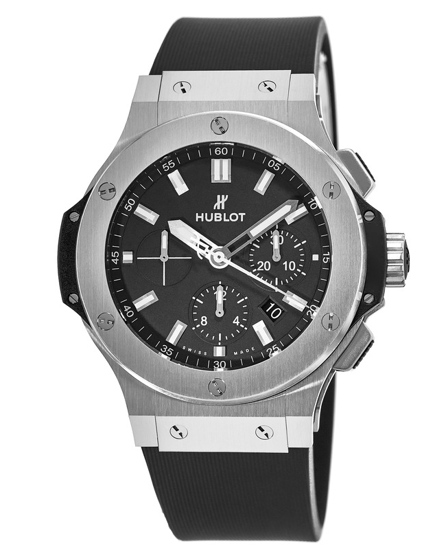 Hublot Big Bang 44mm Stainless Steel Black Chronograph Rubber Strap Men’s Watch 301.SX.1170.RX 301.SX.1170.RX