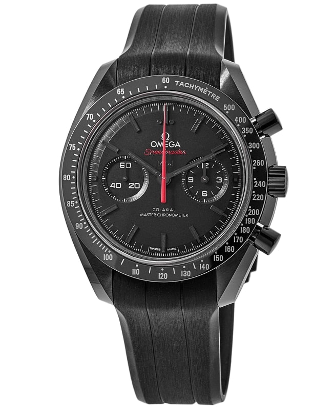 Omega Speedmaster Dark Side of the Moon Chronograph Black Dial Rubber Strap Men's Watch 310.92.44.51.01.001