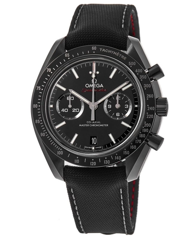 Omega Speedmaster Dark Side of the Moon Chronograph Automatic Black Dial Fabric Strap Men's Watch 310.92.44.51.01.002