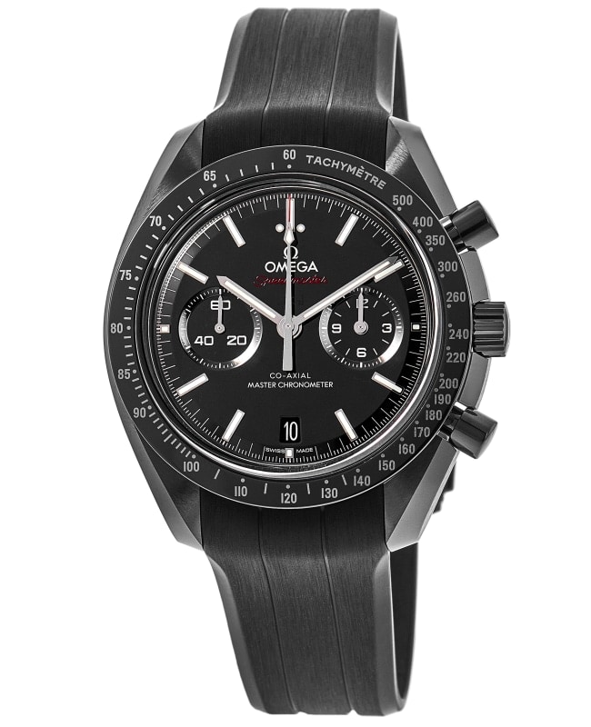 Omega Speedmaster Dark Side of the Moon Chronograph Black Dial Rubber Strap Men's Watch 310.92.44.51.01.004
