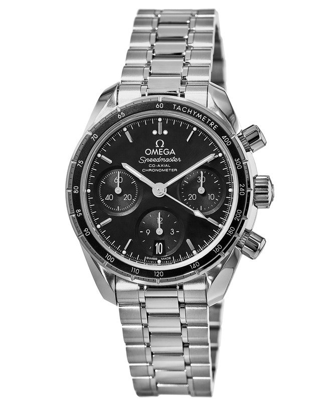 Omega Speedmaster Co-Axial Chronograph 38mm Black Dial Stainless Steel Men’s Watch 324.30.38.50.01.001 324.30.38.50.01.001