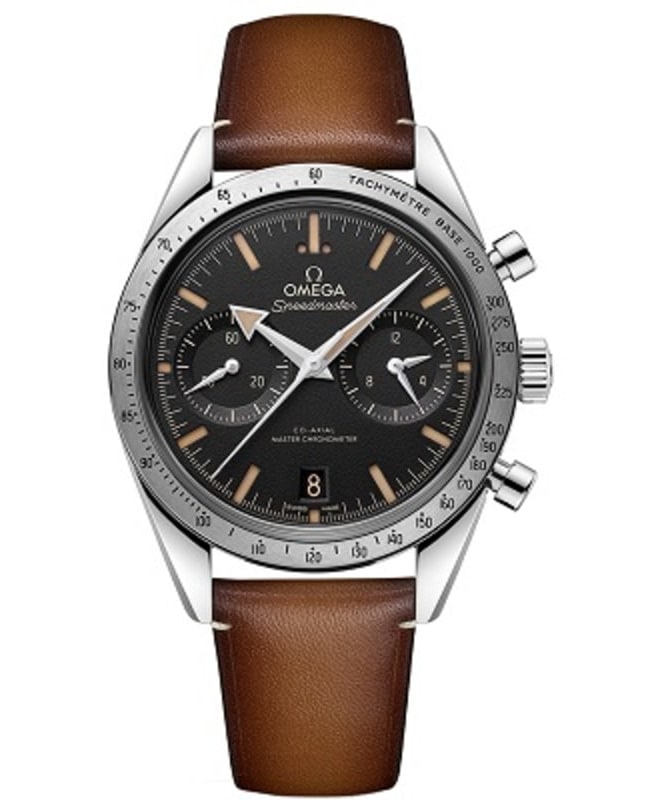 Omega Speedmaster '57 Black Dial Leather Strap Men's Watch 332.12.41.51.01.001