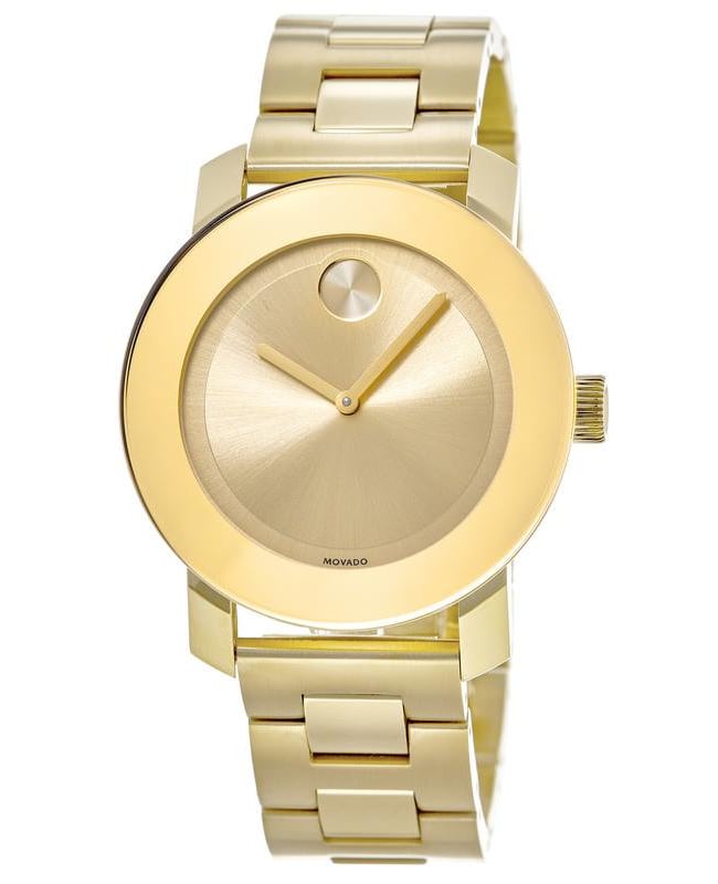 Movado Bold Yellow Gold Tone Women's Watch 3600085 | WatchMaxx