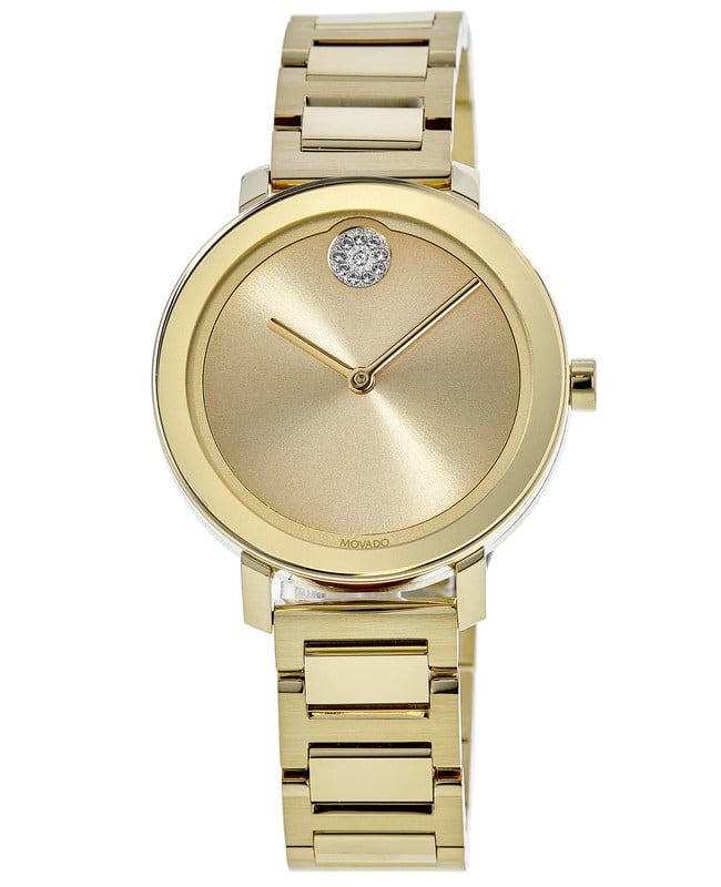 Movado Bold Evolution Yellow Gold Dial Yellow Gold PVD Women’s Watch 3600649 3600649