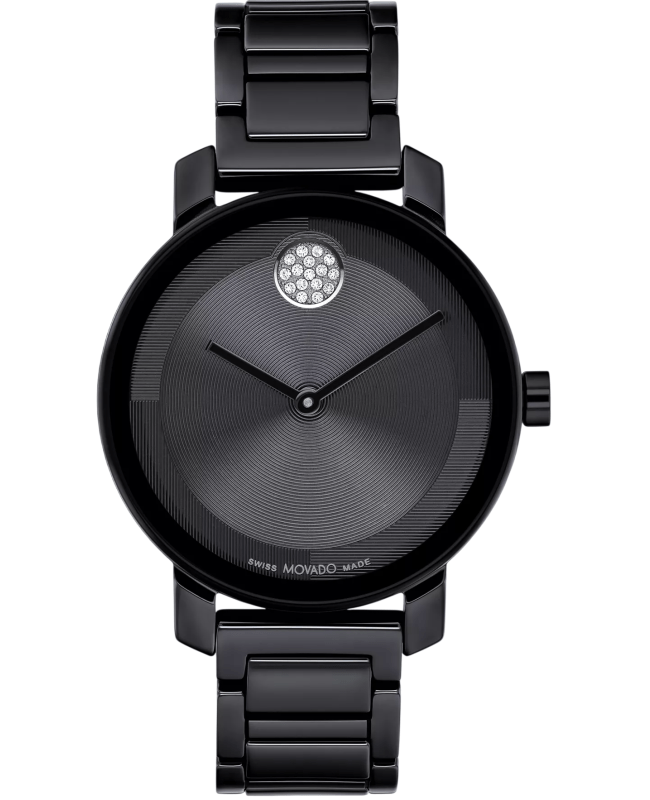 Movado Bold Women's Evolution 2.0 Ceramic Watch - Swiss Quartz Movement - Crystal Set Dot
