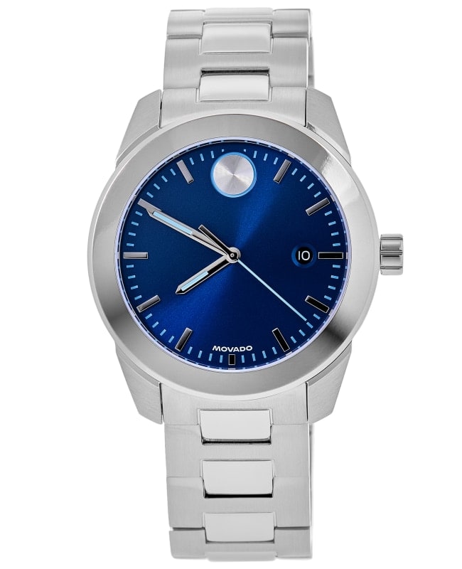 Movado Bold Blue Dial Stainless Steel Men's Watch 3601319
