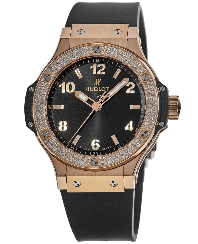 Hublot Big Bang 38mm 18kt Rose Gold Diamond Women's Watch 361.PX.1280.RX.1104