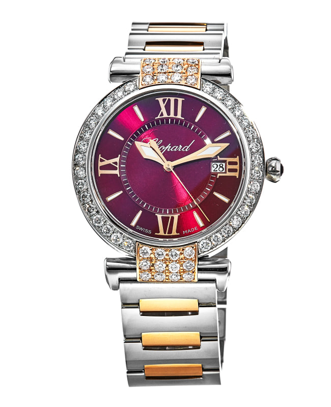 Chopard Imperiale 36mm Custom Diamond Bezel Rose Gold & Steel  Women’s Watch 388532-6016-CD 388532-6016