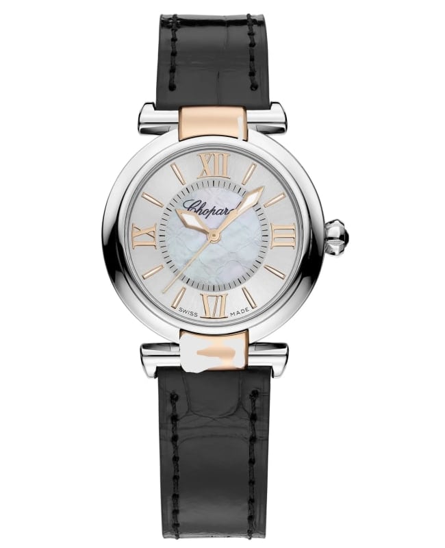 Chopard Imperiale Automatic 29mm Mother of Pearl Dial Leather Strap Women’s Watch 388563-6005 388563-6005