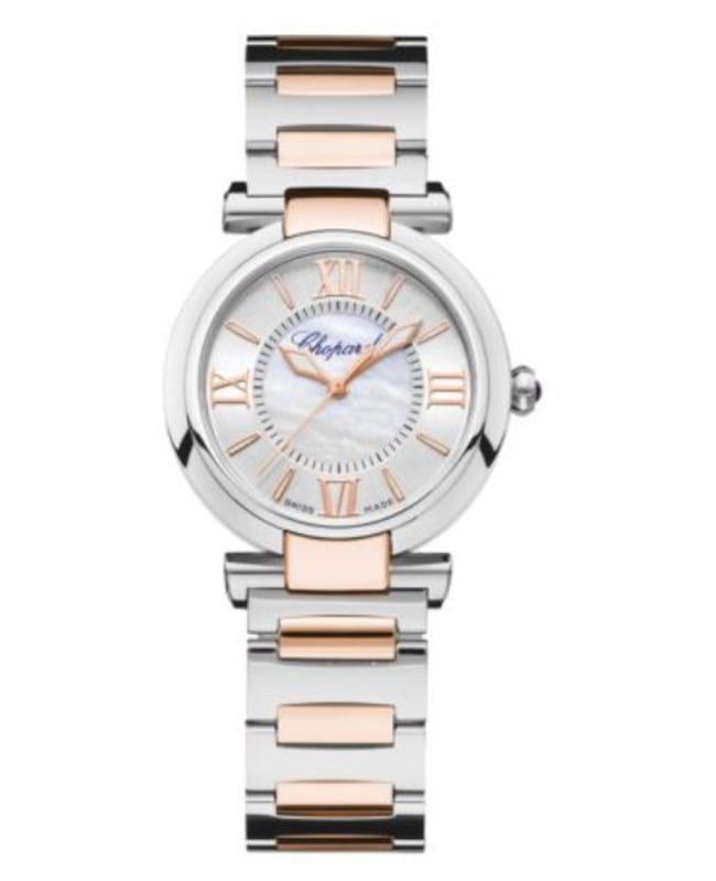 Chopard Imperiale Automatic 29mm Mother of Pearl Dial 18K Rose Gold and Steel Women's Watch 388563-6006