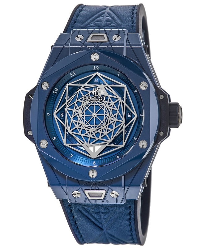 Hublot Big Bang Sang Bleu Blue Dial Blue Leather Strap Men's Hublot Big Bang Sang Bleu Blue Dial Blue Leather Strap Men's