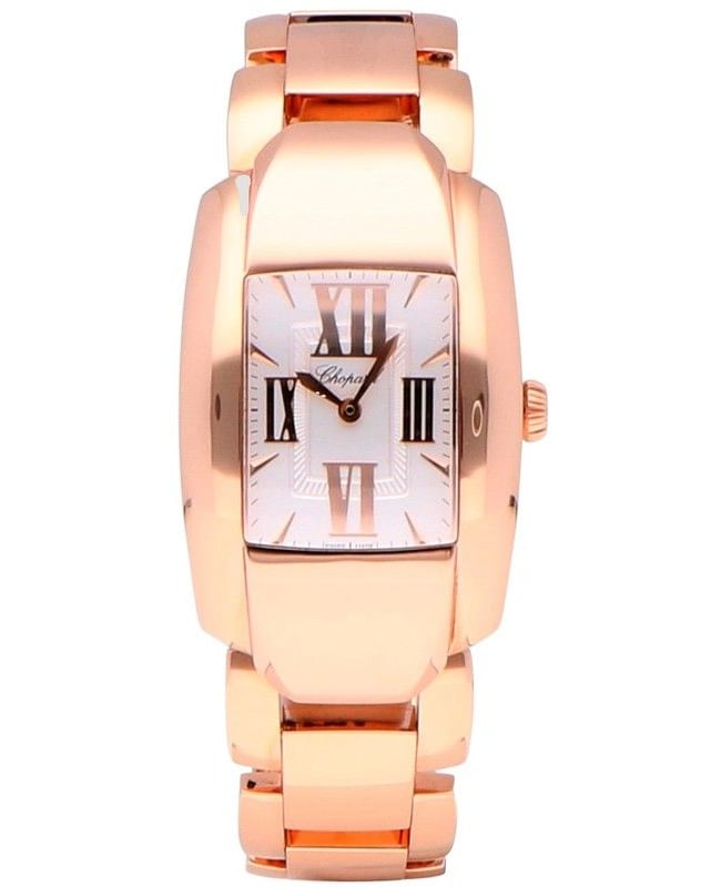 Chopard La Strada Silver Dial Rose Gold Tone Steel Women's Watch 419254-5001
