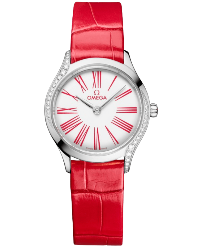 Omega De Ville Mini Tresor Diamond White Dial Stainless Steel Women's Watch 428.18.26.60.04.003