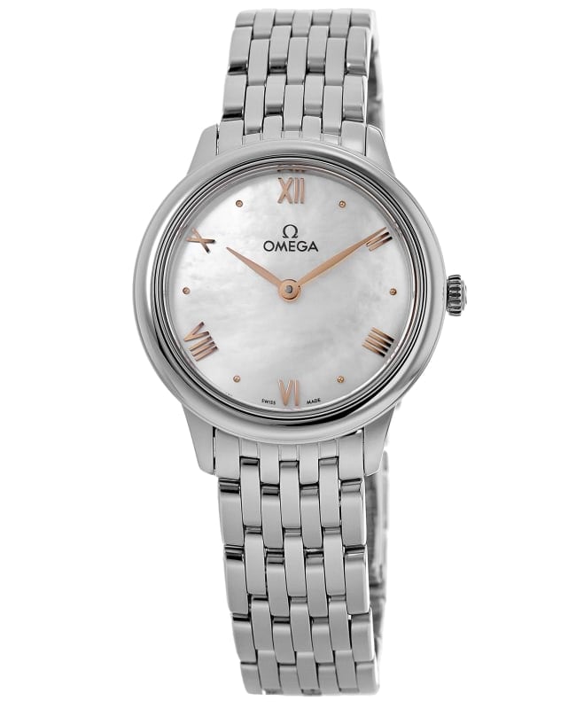 Omega De Ville Prestige Quartz 27.5mm Mother of Pearl Dial  Stainless Steel Women's Watch 434.10.28.60.05.001