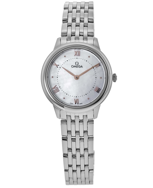 Omega De Ville Prestige Quartz 30mm Mother of Pearl Dial Stainless Steel Women's Watch 434.10.30.60.05.001