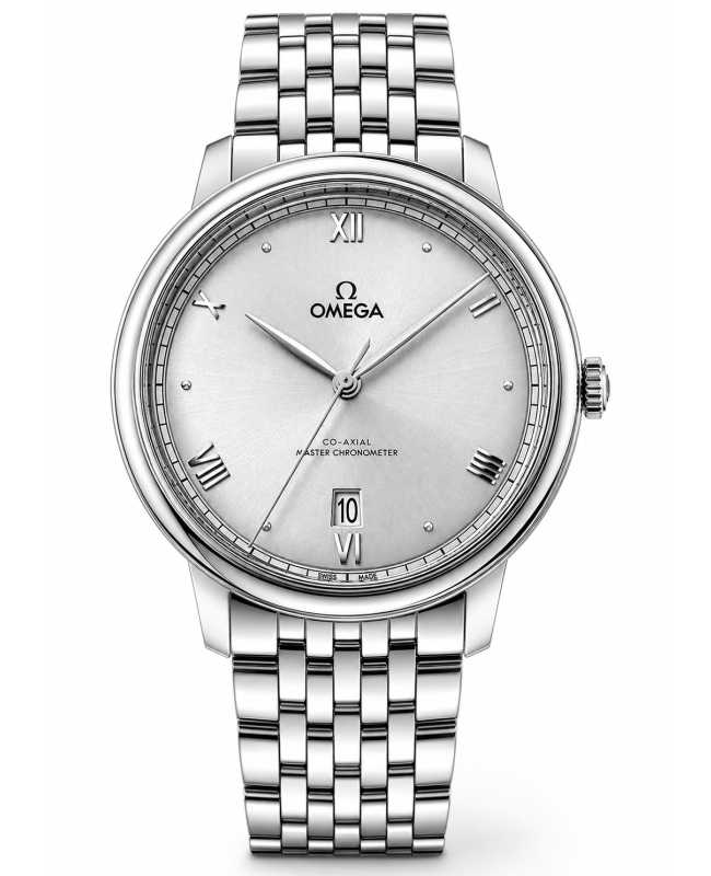 Omega De Ville Prestige Co-Axial Master Chronometer 40mm Silver Dial Stainless Steel Men's Watch 434.10.40.20.02.001