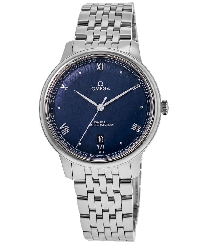 Omega De Ville Prestige CoAxial Master Chronometer 40mm Automatic Blue Dial Stainless Steel Mens Watch 43410402003001 43410402003001