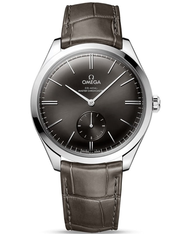Omega De Ville Tresor Grey Dial Leather Strap Mens Watch 43513402106001 43513402106001 7830$