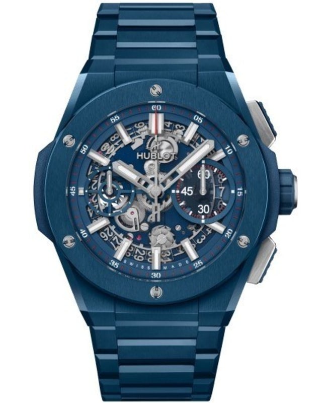 Hublot Big Bang Integral Blue Ceramic Skeleton Dial Ceramic Men’s Watch