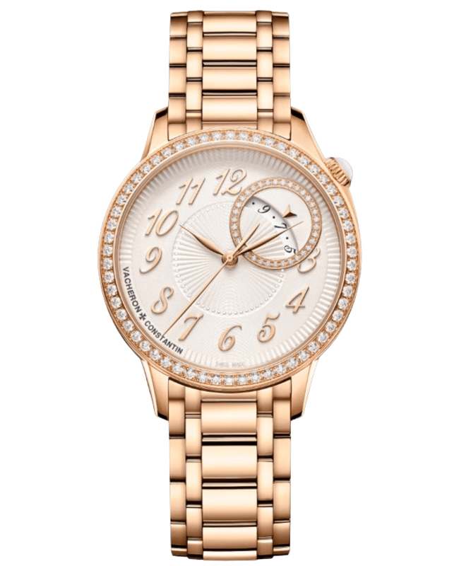 Vacheron Constantin Egerie Self-Winding White Dial Diamond Bezel 18K Rose Gold Women's Watch 4605F/110R-B496