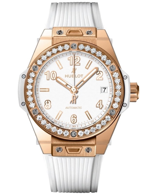 Hublot Big Bang One Click White Rubber Rose Gold Women’s Watch