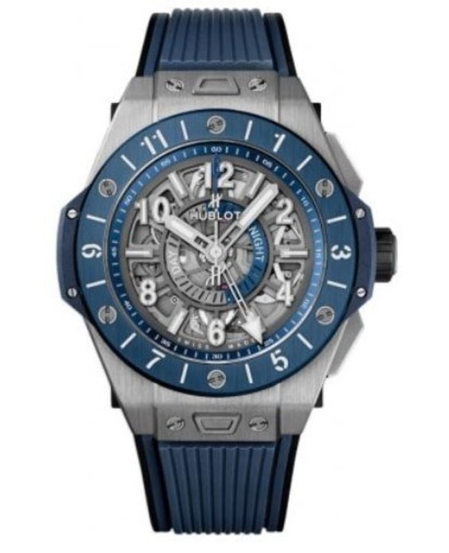 Hublot Big Bang Unico GMT Titanium Blue Men's Watch 471.NL.7112.RX