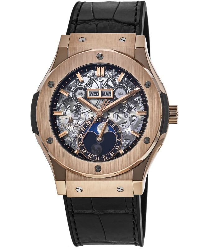 Hublot Classic Fusion Aerofusion Moonphase 18kt Rose Gold Men's Watch 517.OX.0180.LR