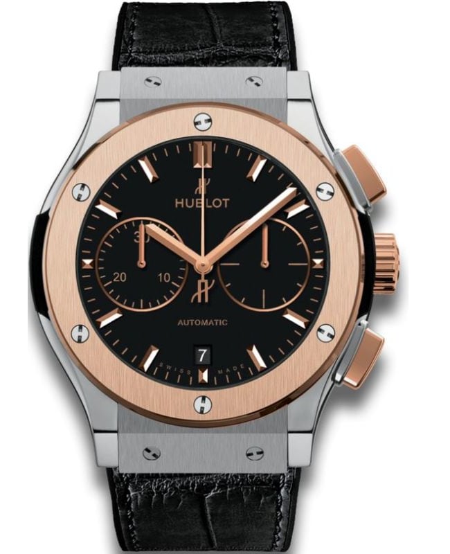 Hublot Classic Fusion Chronograph 18k Rose Gold Bezel  Men's Watch 521.NO.1181.LR 521.NO.1181.LR