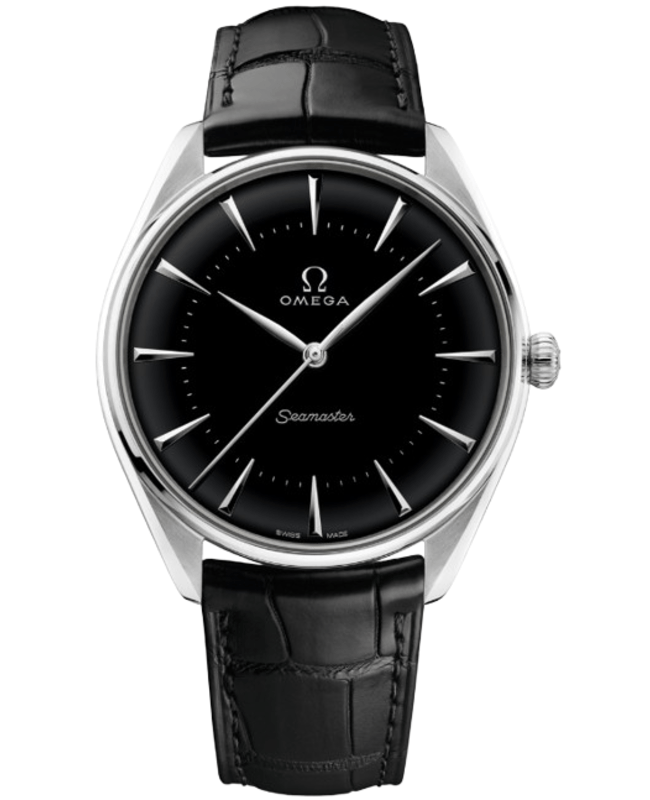 Omega Seamaster Olympic Official Timekeeper Automatic Black Dial Leather Strap Men's Watch 522.93.40.20.01.001