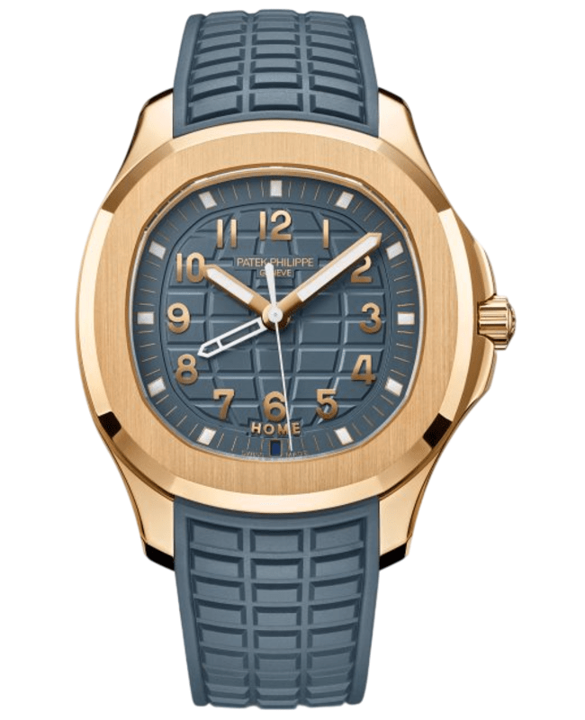 Patek Philippe Aquanaut BlueGray Dial Rubber Strap Mens Watch 5269R001 5269R001