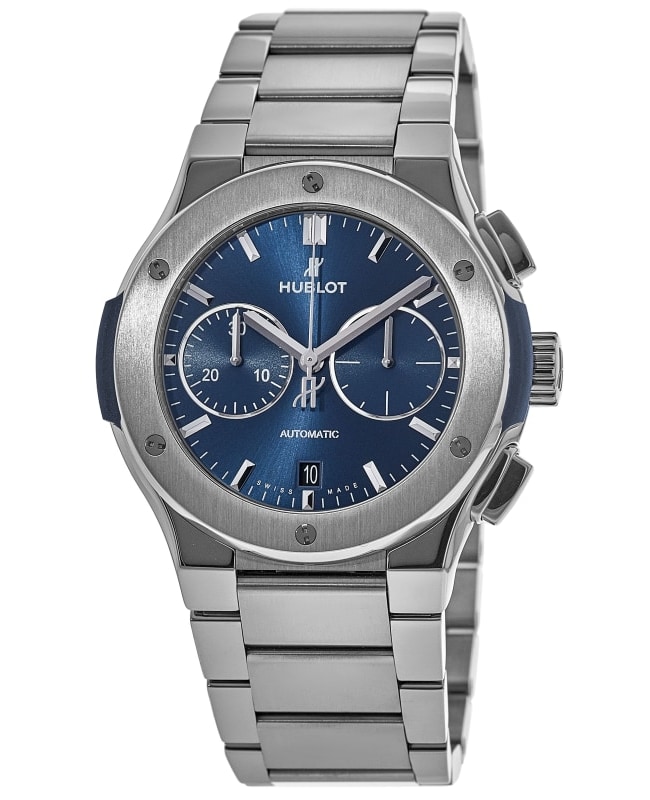 Hublot Classic Fusion Chronograph Blue Dial Titanium Men’s Watch