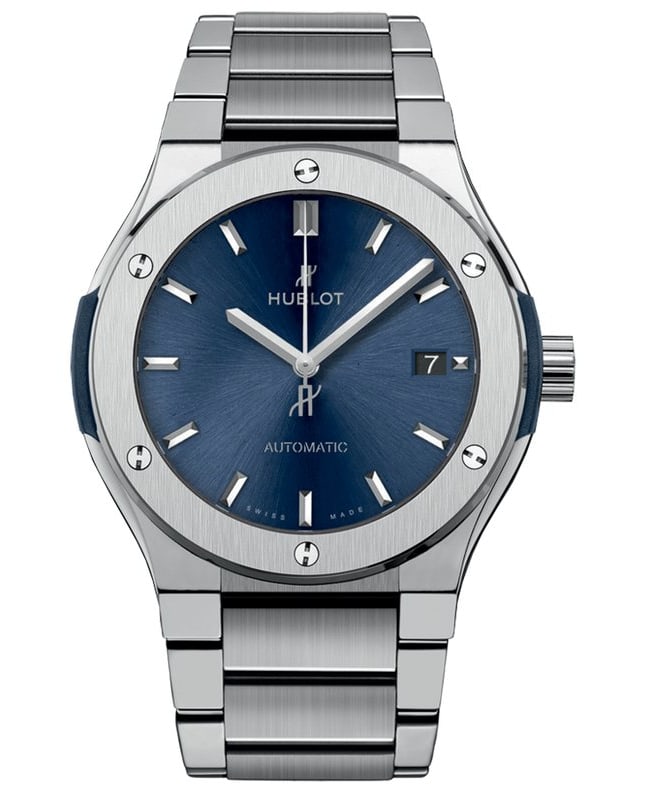 Hublot Classic Fusion Automatic Blue Dial Titanium Men’s Watch