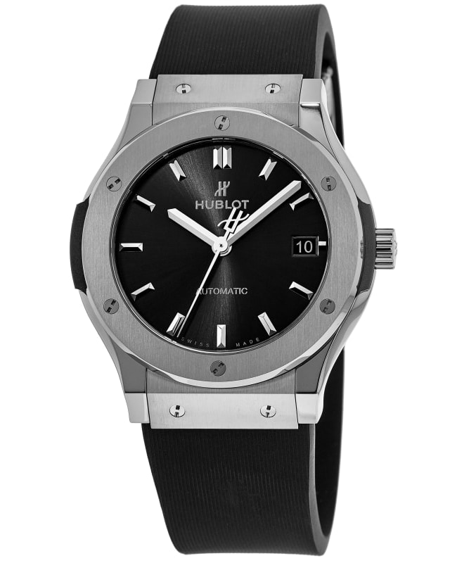 Hublot Classic Fusion Automatic Black Dial Rubber Strap Women’s Watch