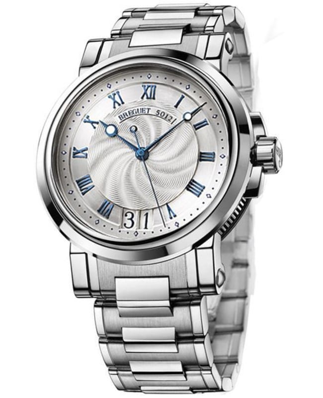 ポセイドン Breguet Marine Automatic Big Date Men's Watch 5817ST-12-SM0